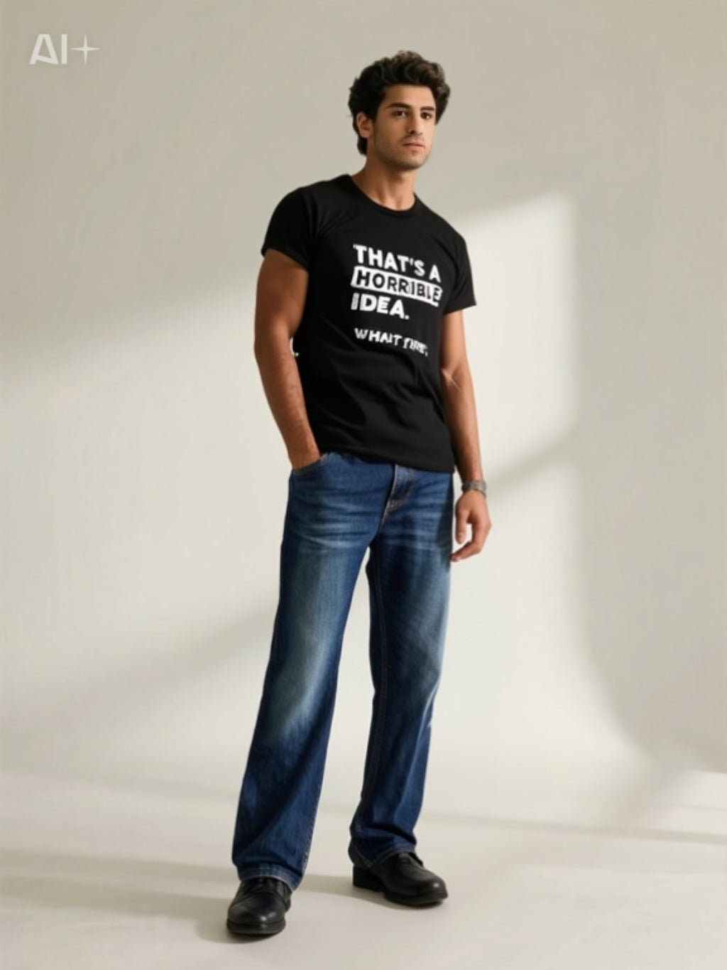 Men’s Anime Graphic T-Shirt – Casual Round Neck Exercise Cartoon Tee