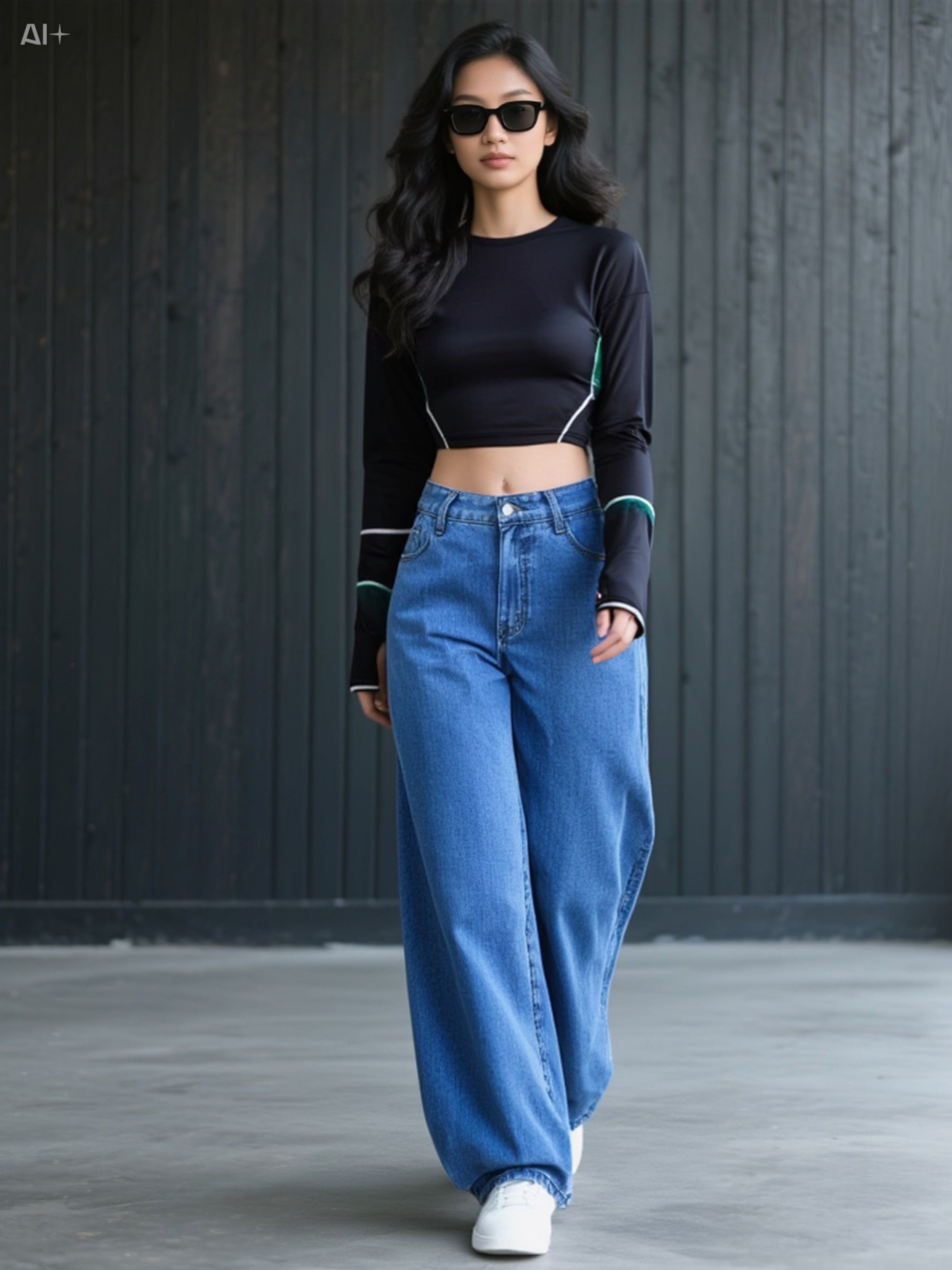 Women’s High-Waist Straight-Leg Jeans – Sweet & Spicy Casual Denim Pants