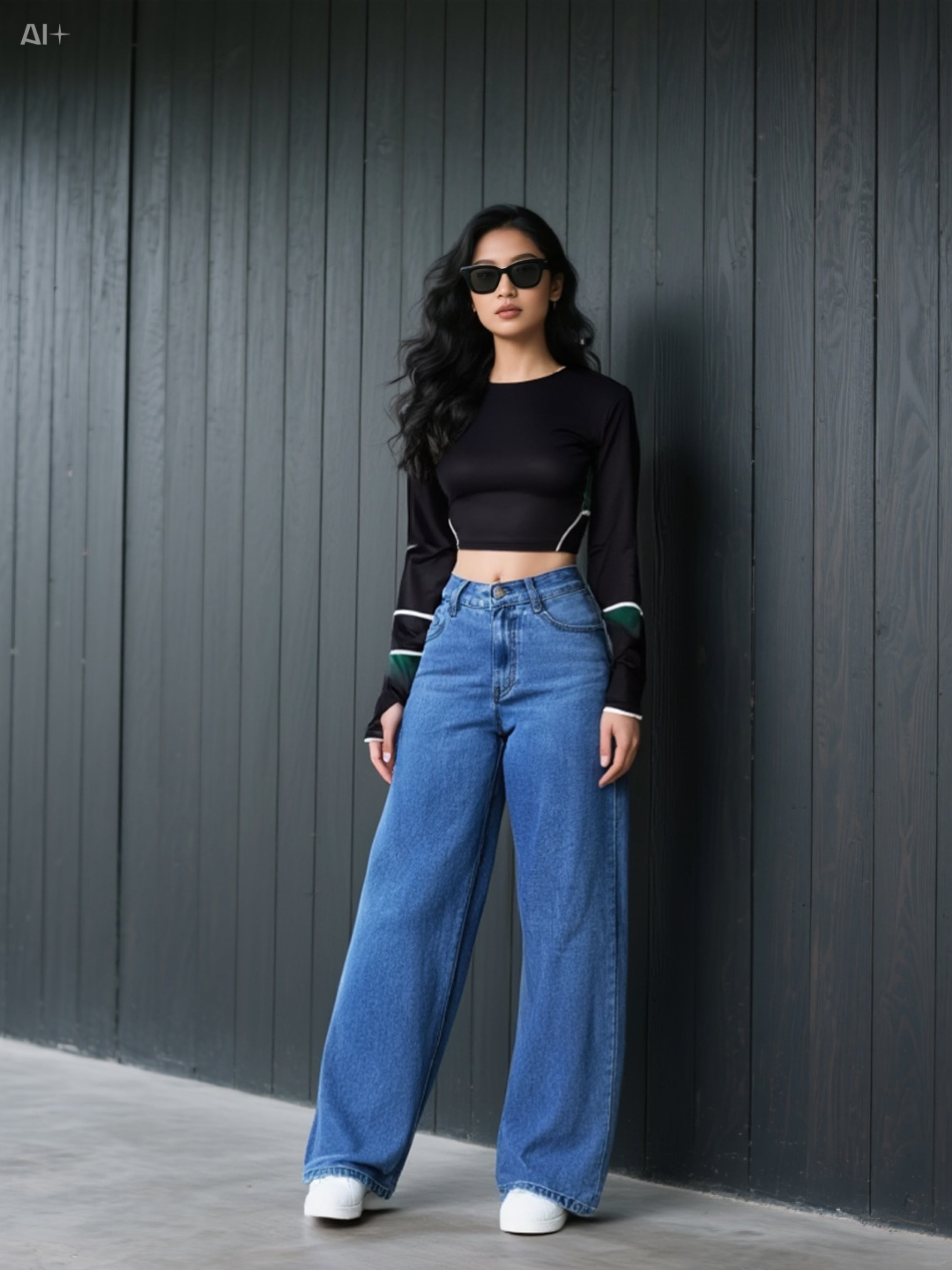 Women’s High-Waist Straight-Leg Jeans – Sweet & Spicy Casual Denim Pants