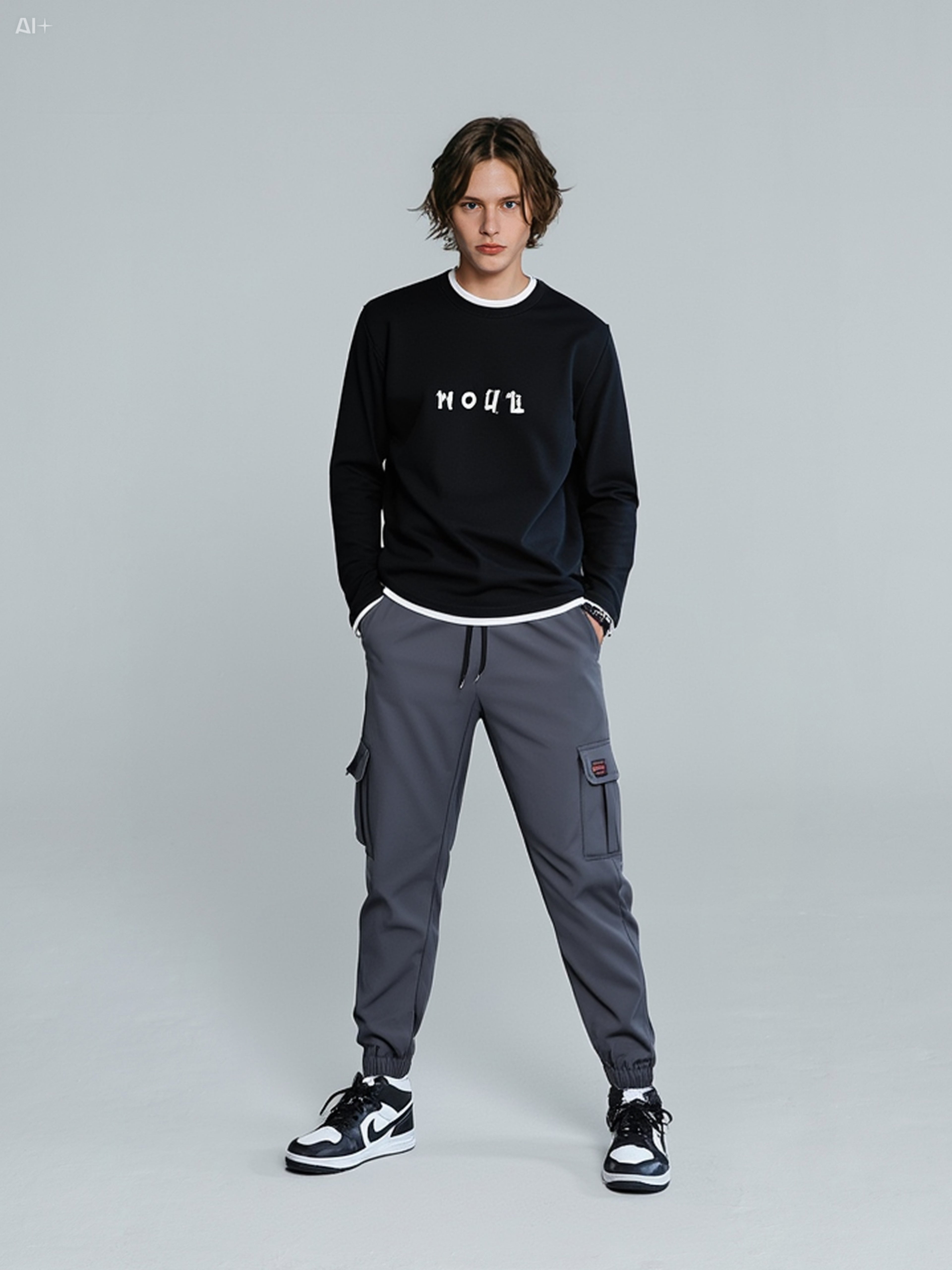 Men’s Loose Fit Cargo Work Pants – Multi-Pocket Ankle-Banded Utility Trousers