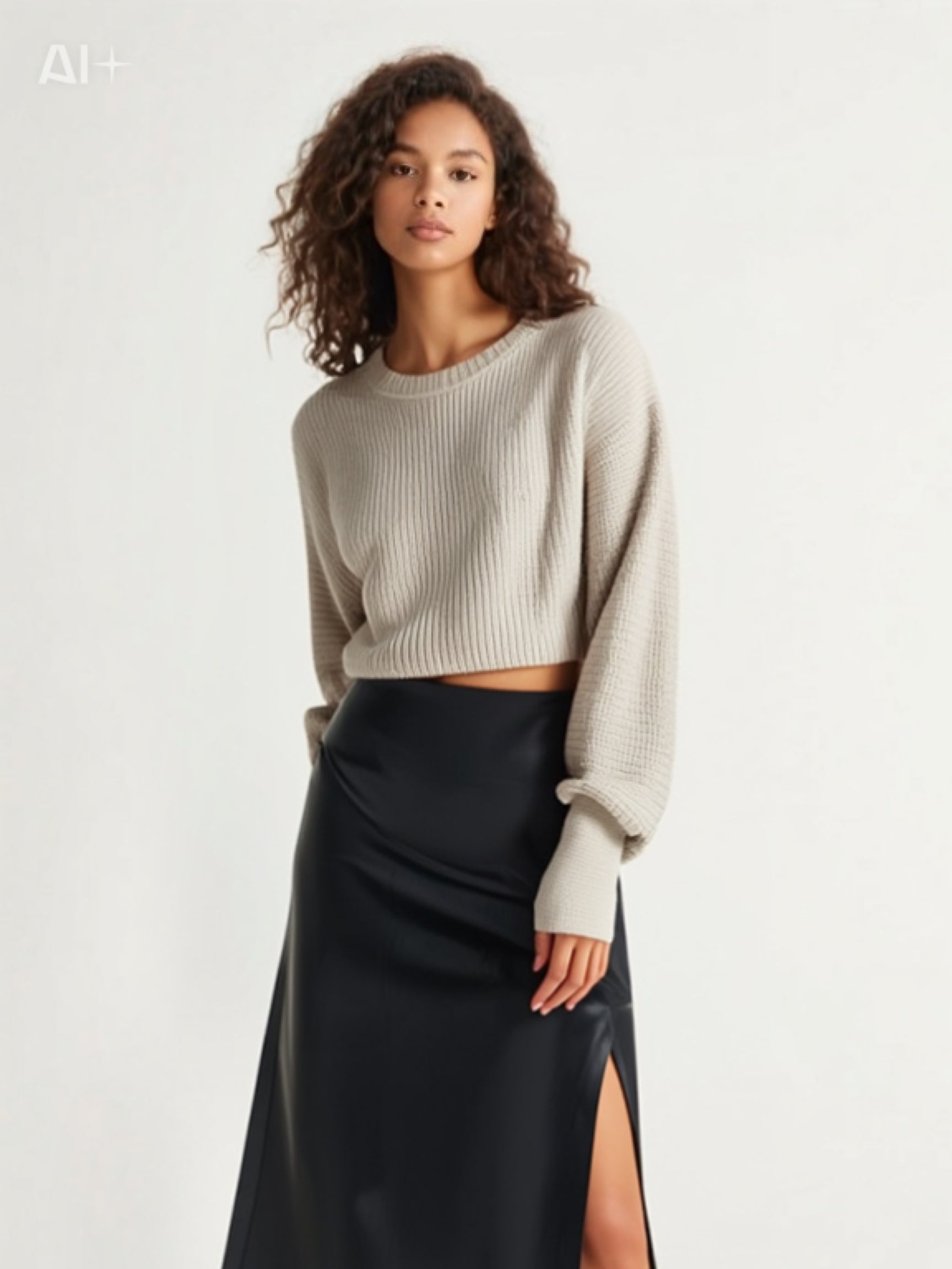 Women’s Zipper Slit Bodycon Skirt – Fashionable High-Waist Slim Fit Skirt