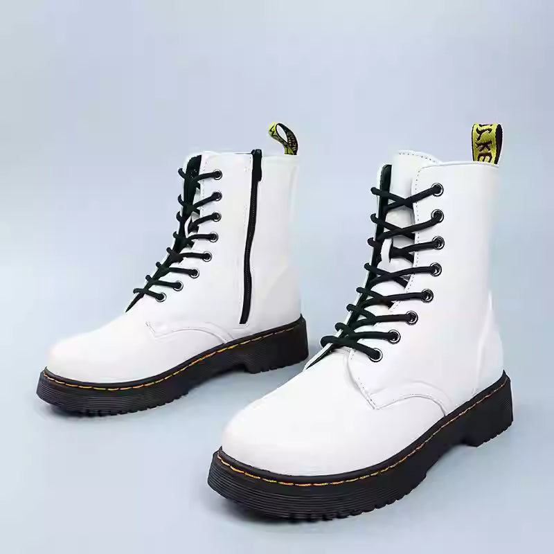 Women’s Martin Boots – Short Ankle Boots Casual Lace-Up Style